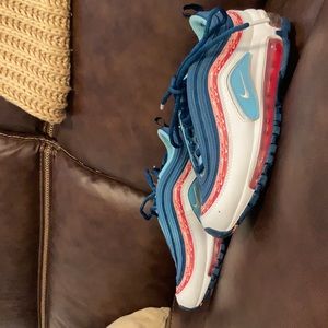 Blue orange and white Nike Air Max size 5 youth